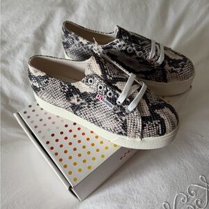 Superga Women's Snake Print Sneakers